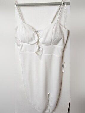 NWT Pear Culture DRESS - JUNIOR'S WOMEN'S WHITE